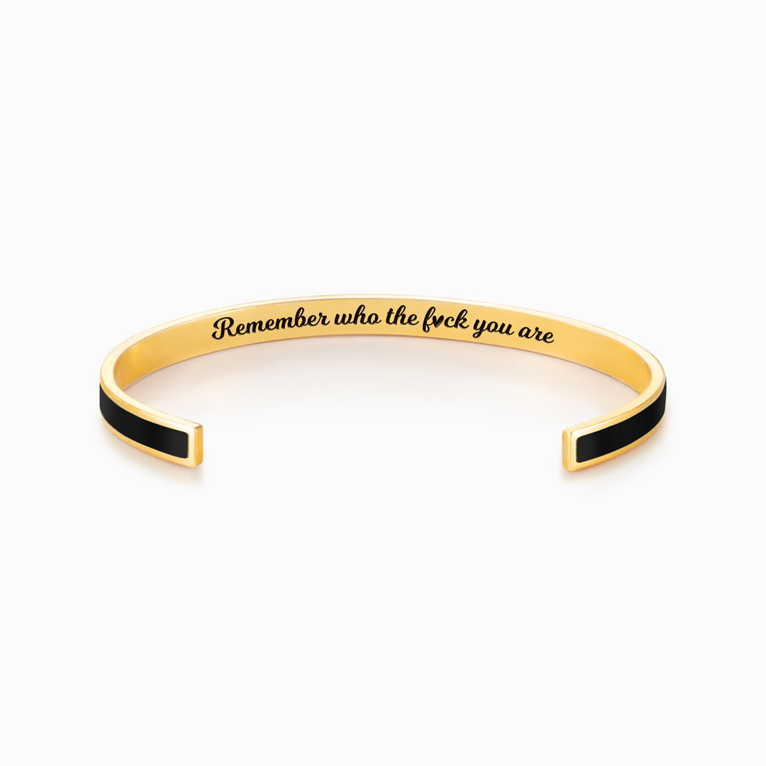 Motivational Color Cuff Bangle Bracelet