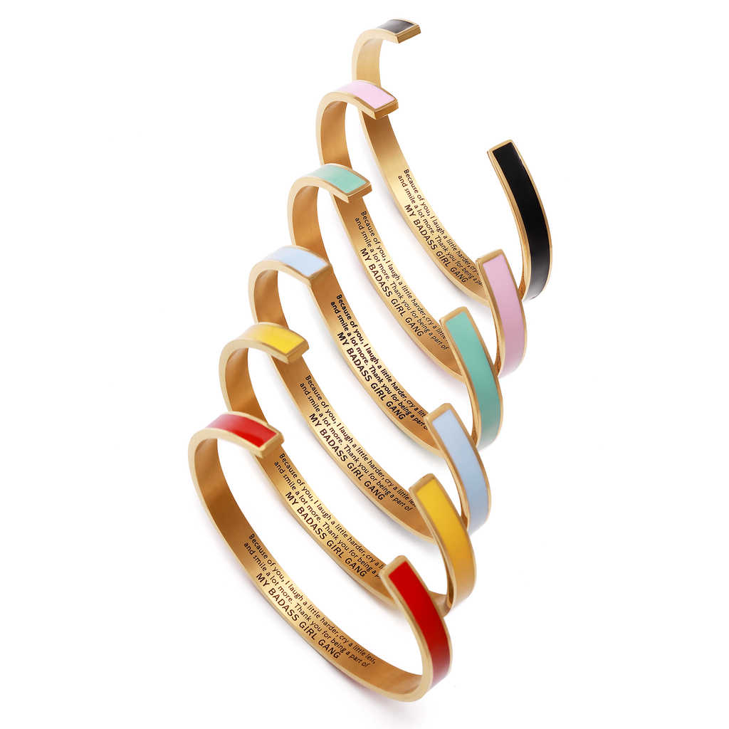 My Badass Girl Gang Multiple Color Cuff Bracelet