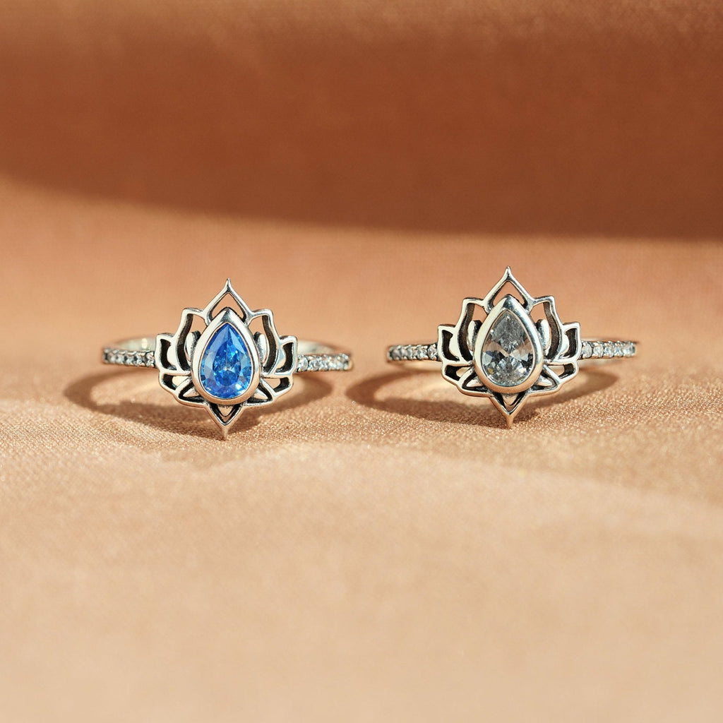 Silver Lotus Ring