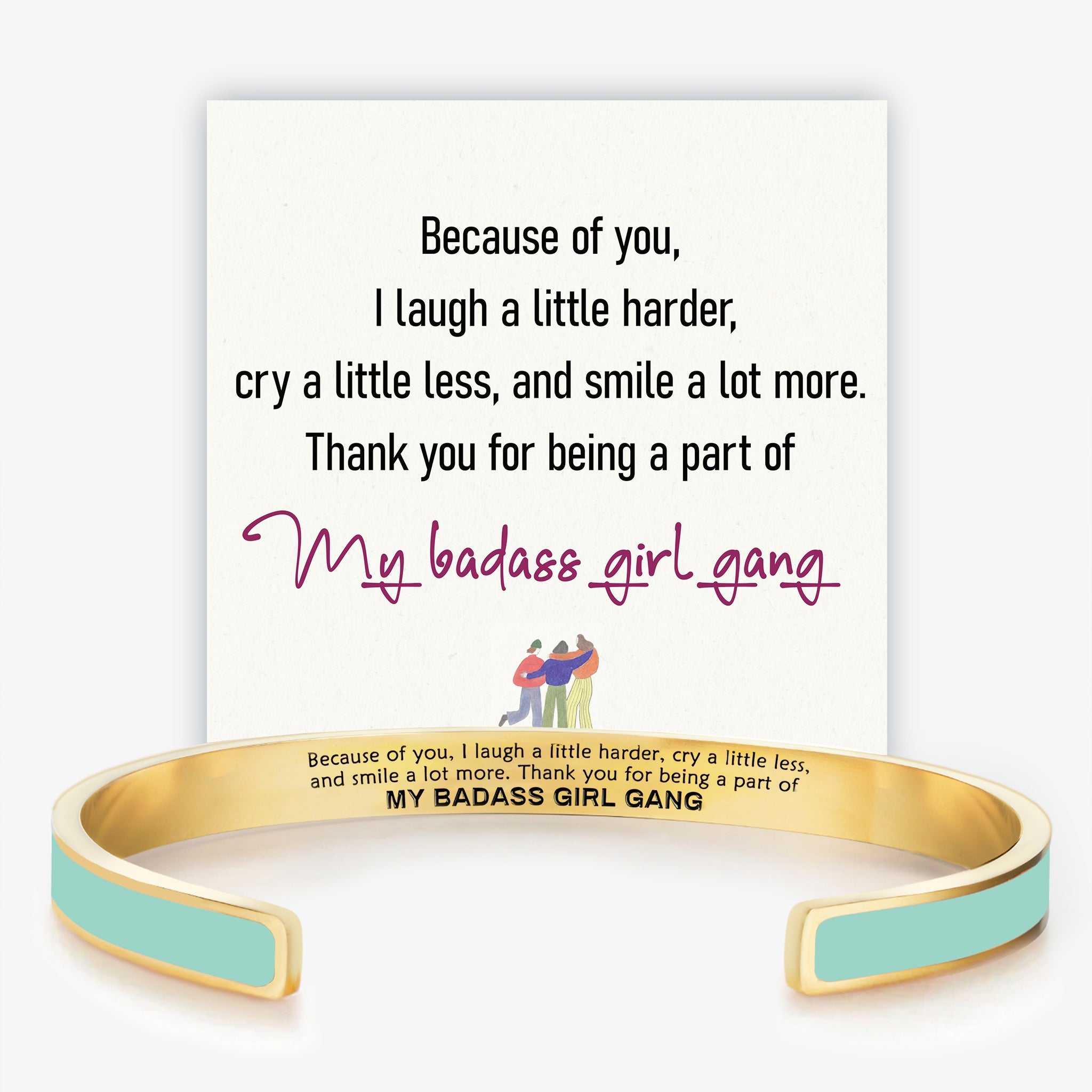 My Badass Girl Gang Multiple Color Cuff Bracelet
