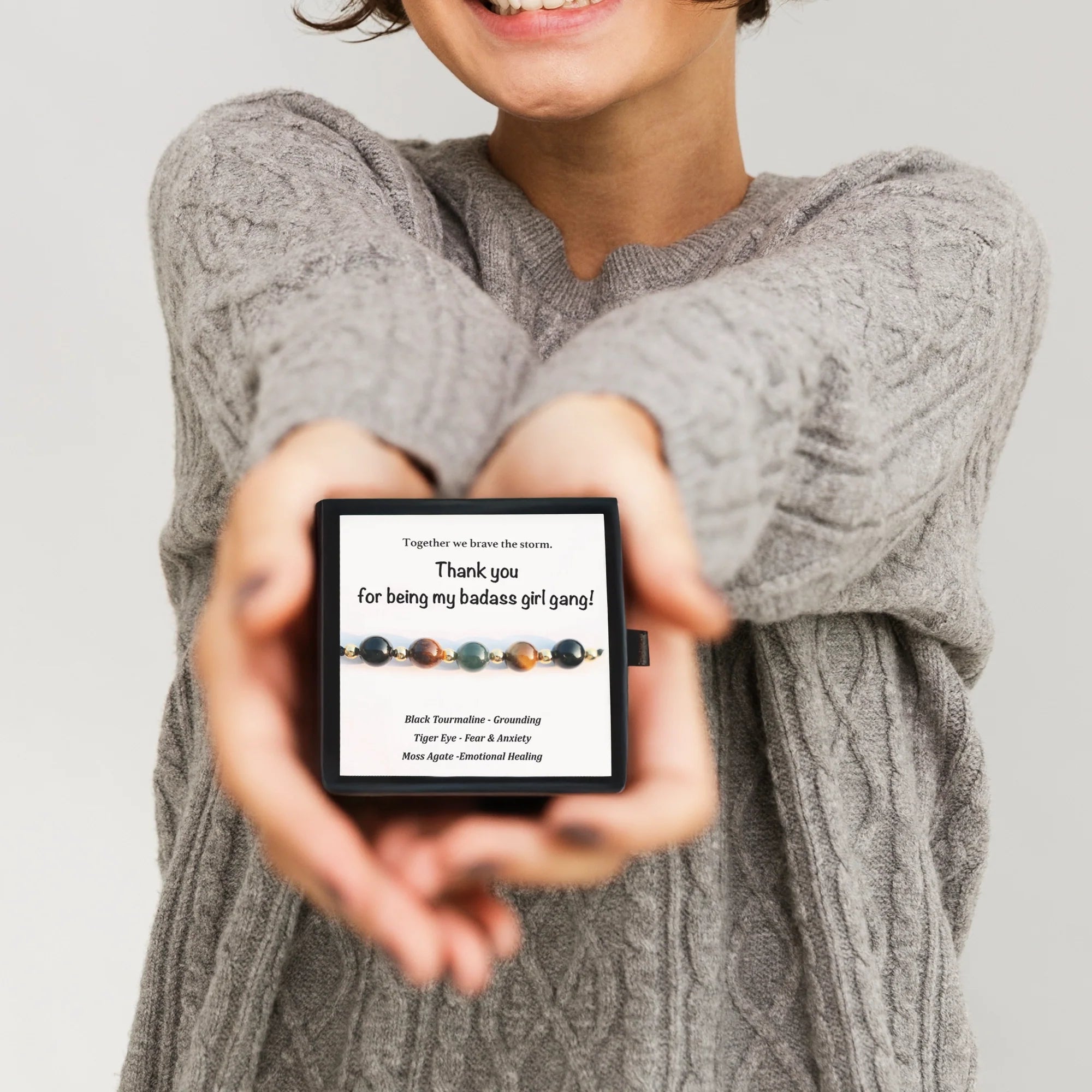 Girl Gang Courage and Strength Crystal Bracelet