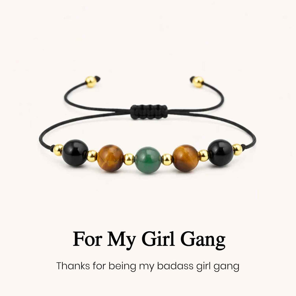 Girl Gang Courage and Strength Crystal Bracelet