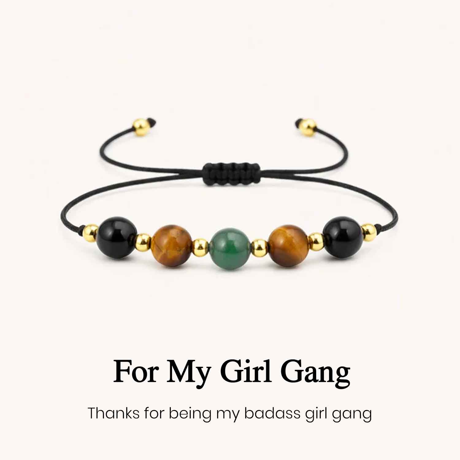 Girl Gang Courage and Strength Crystal Bracelet