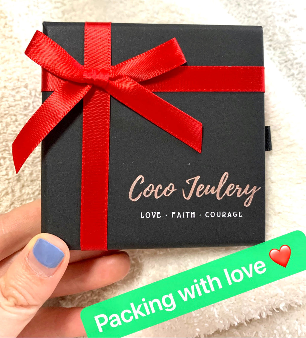 Love Me Until I'm Me Again Black Heart-Cut Half Enamel Ring