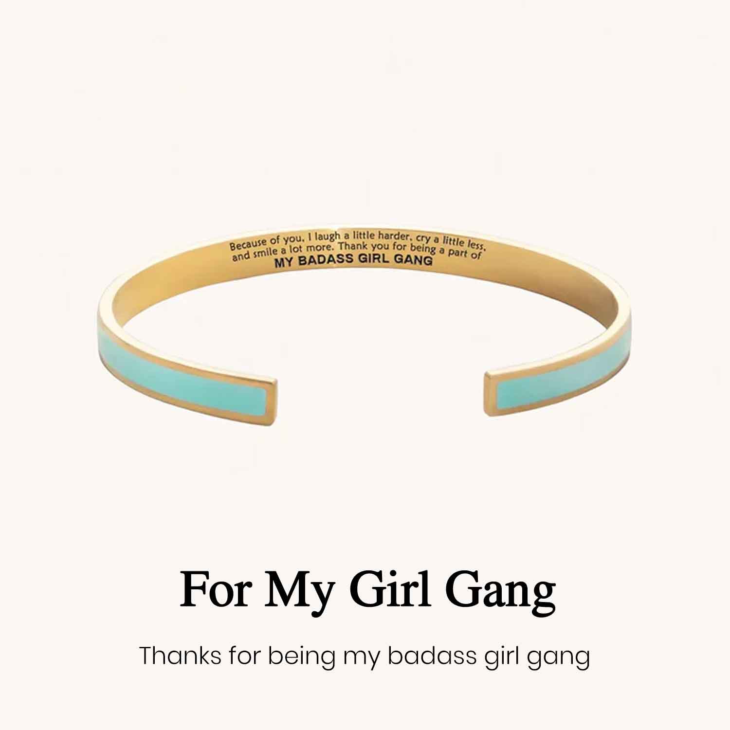 My Badass Girl Gang Multiple Color Cuff Bracelet