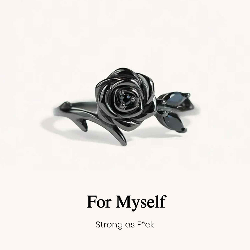 Black Rose Self-Love Ring