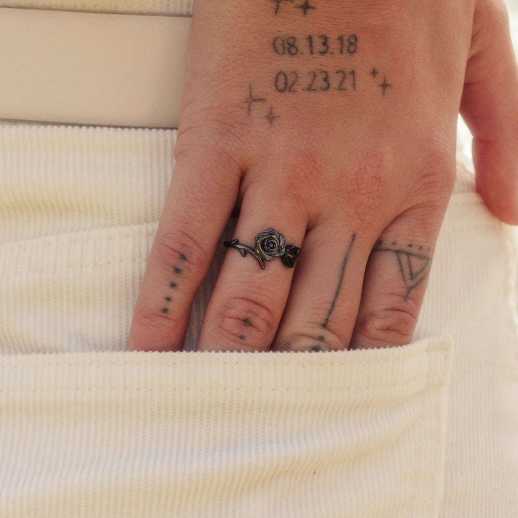 Black Rose Self-Love Ring