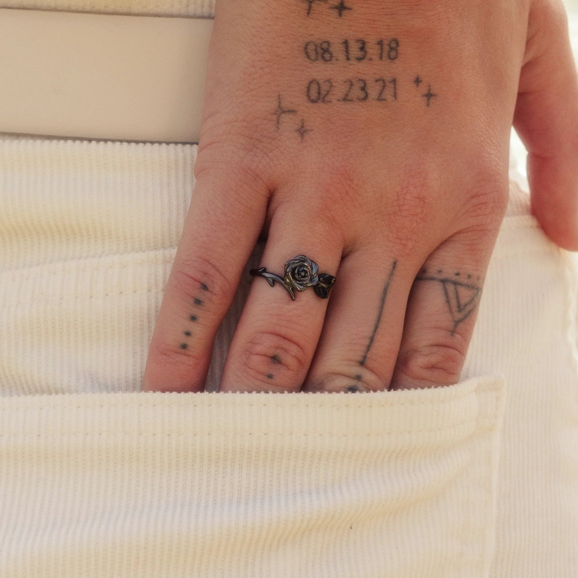 Black Rose Self-Love Ring