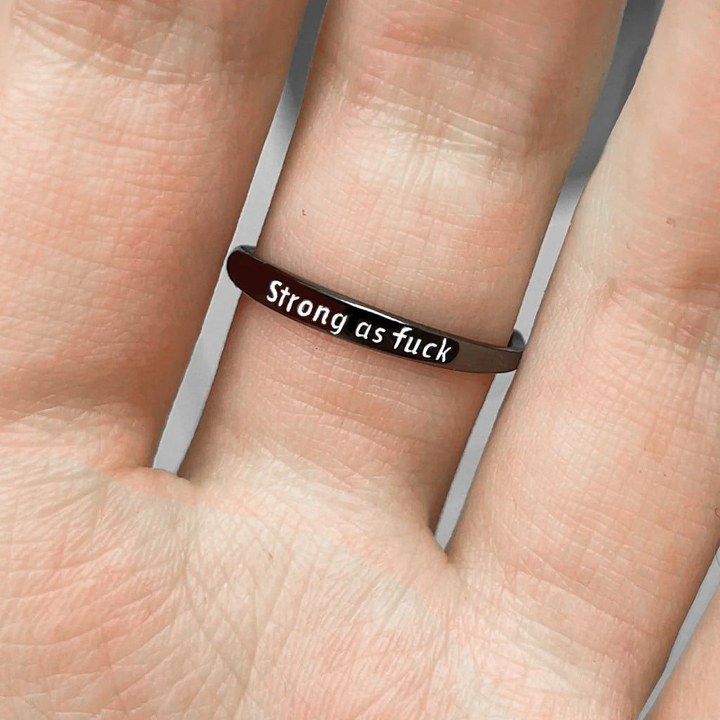 Black Rose Self-Love Ring