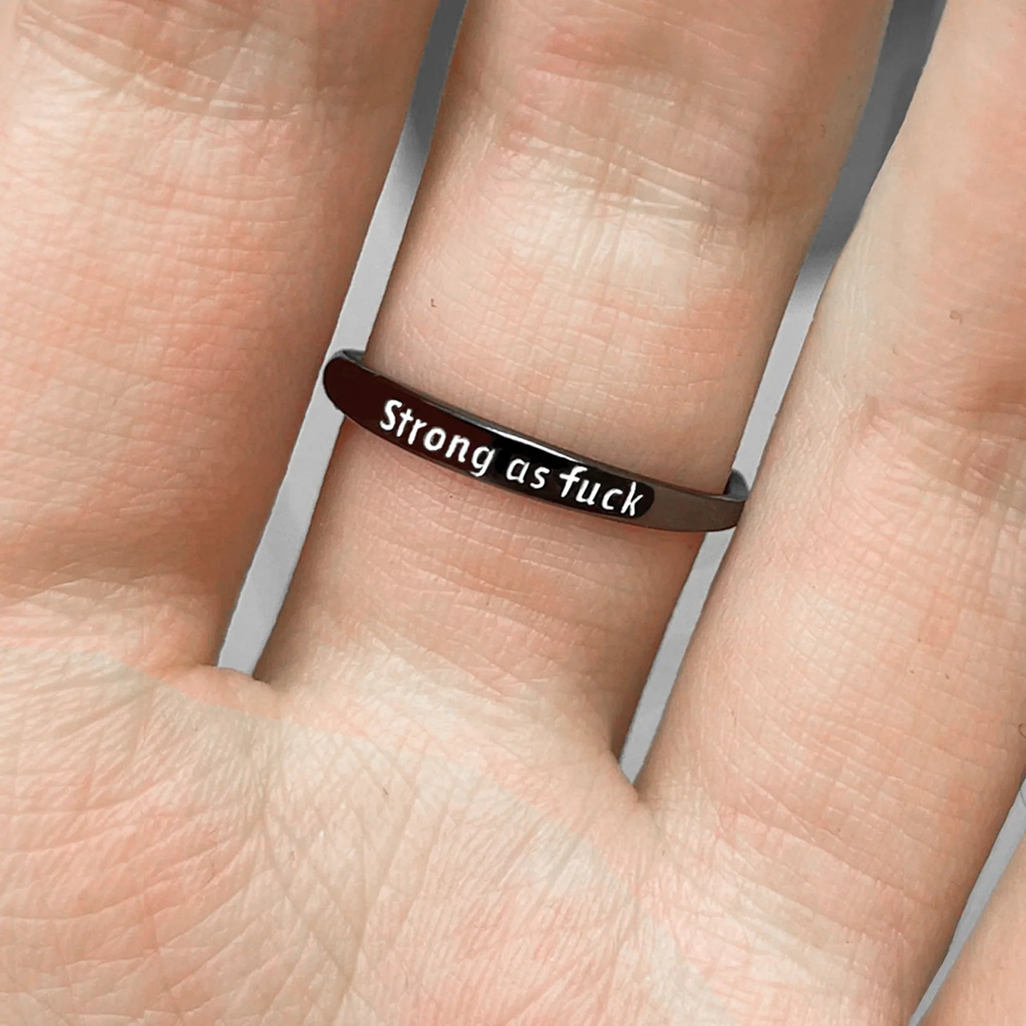 Black Rose Self-Love Ring