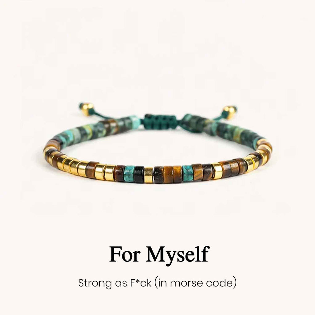 Morse code Motivational Bracelet