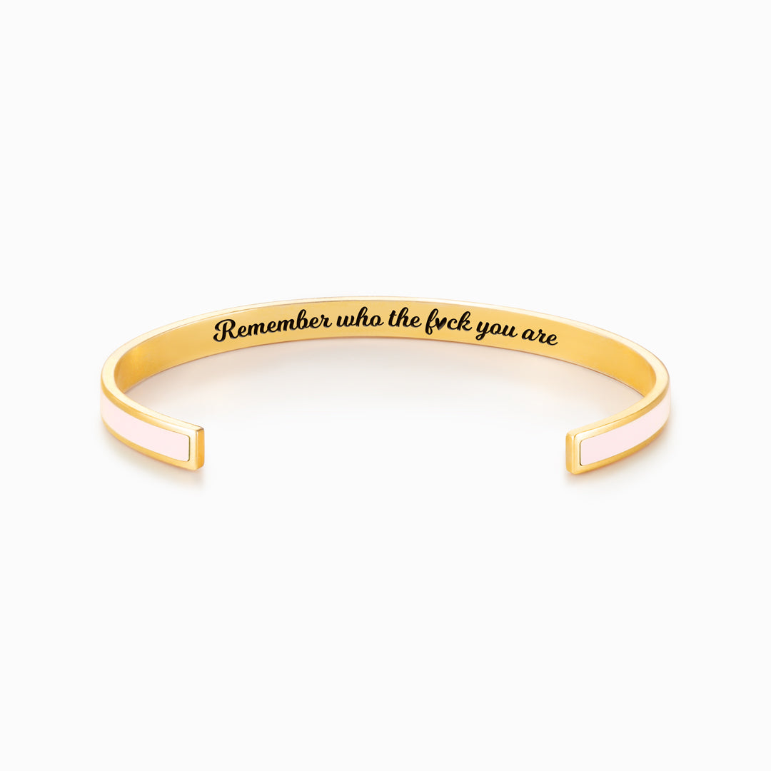 Motivational Color Cuff Bangle Bracelet
