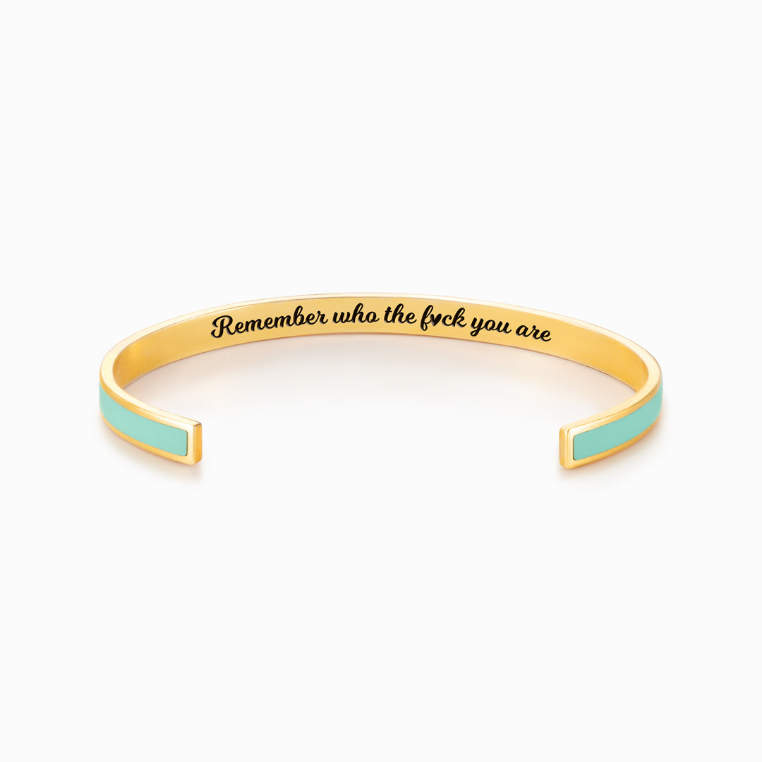 Motivational Color Cuff Bangle Bracelet